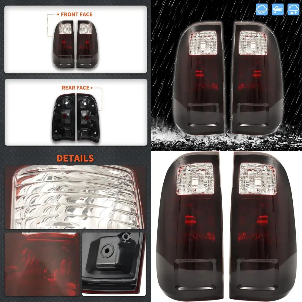 مصابيح خلفية بديلة ملونة باللون الأسود لأضواء الفرامل 2008-2016 Ford F-Series Super Duty F250-F550 #1