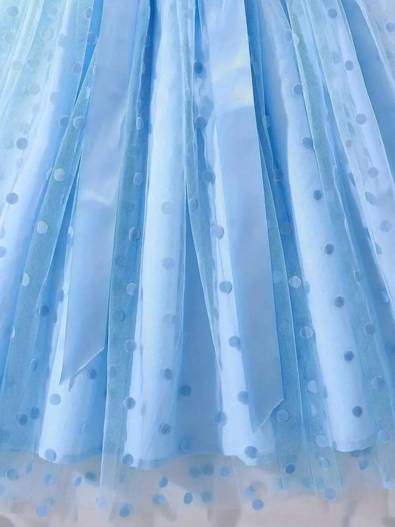Sommer Mädchen Rüschen-Dekoration Cami Tutu Kleid Prinzessin Mesh Kinderkleid Freizeit Süßer Stil – Detail 22