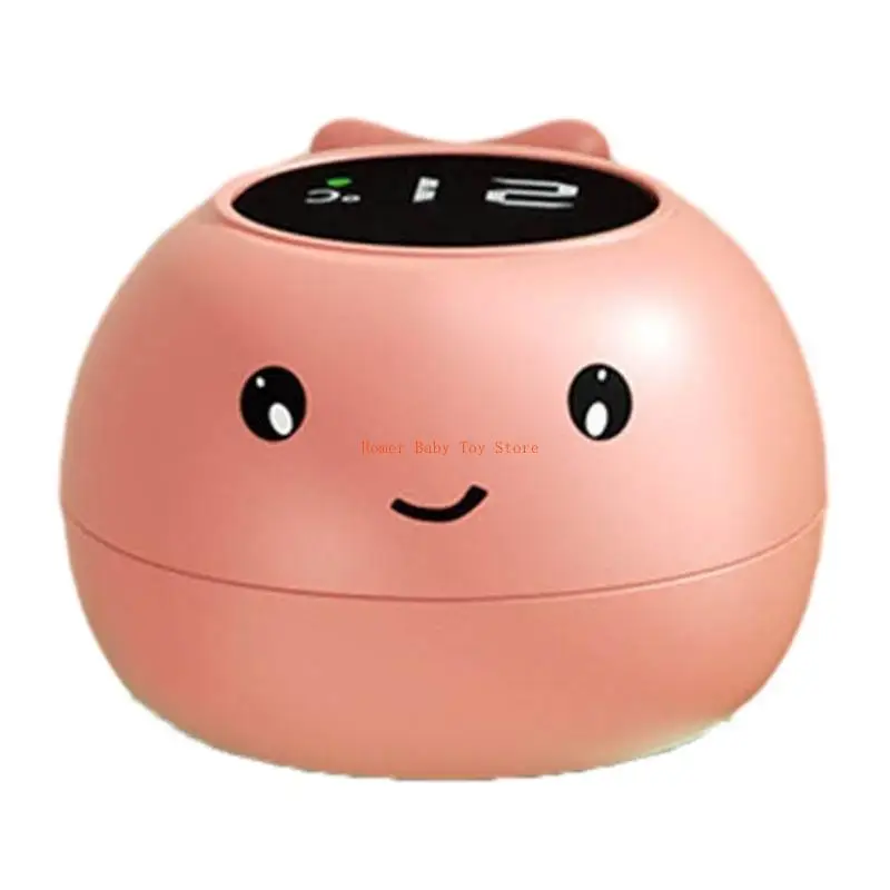 

J0PF Bath Water Temperature Monitor Cartoon Whale Thermometer Safety Infant Shower Floating Toy Reliable LED Screen Reading