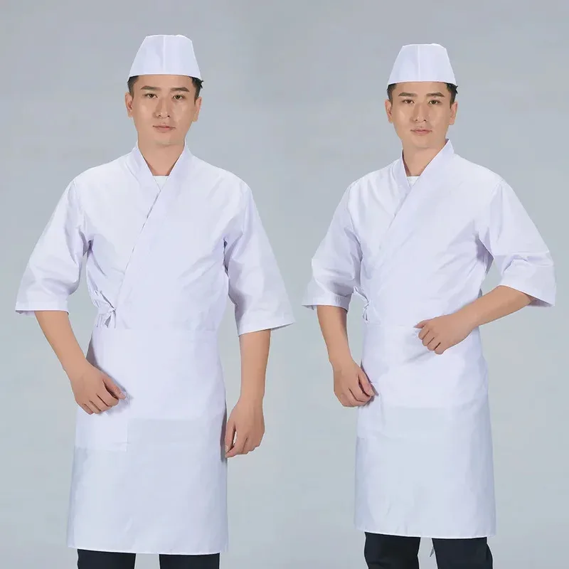 

JEMMA LEONG японская кухня одежда кимоно суши ресторан Izakaya униформа шеф-повара для женщин мужчин официантка официант