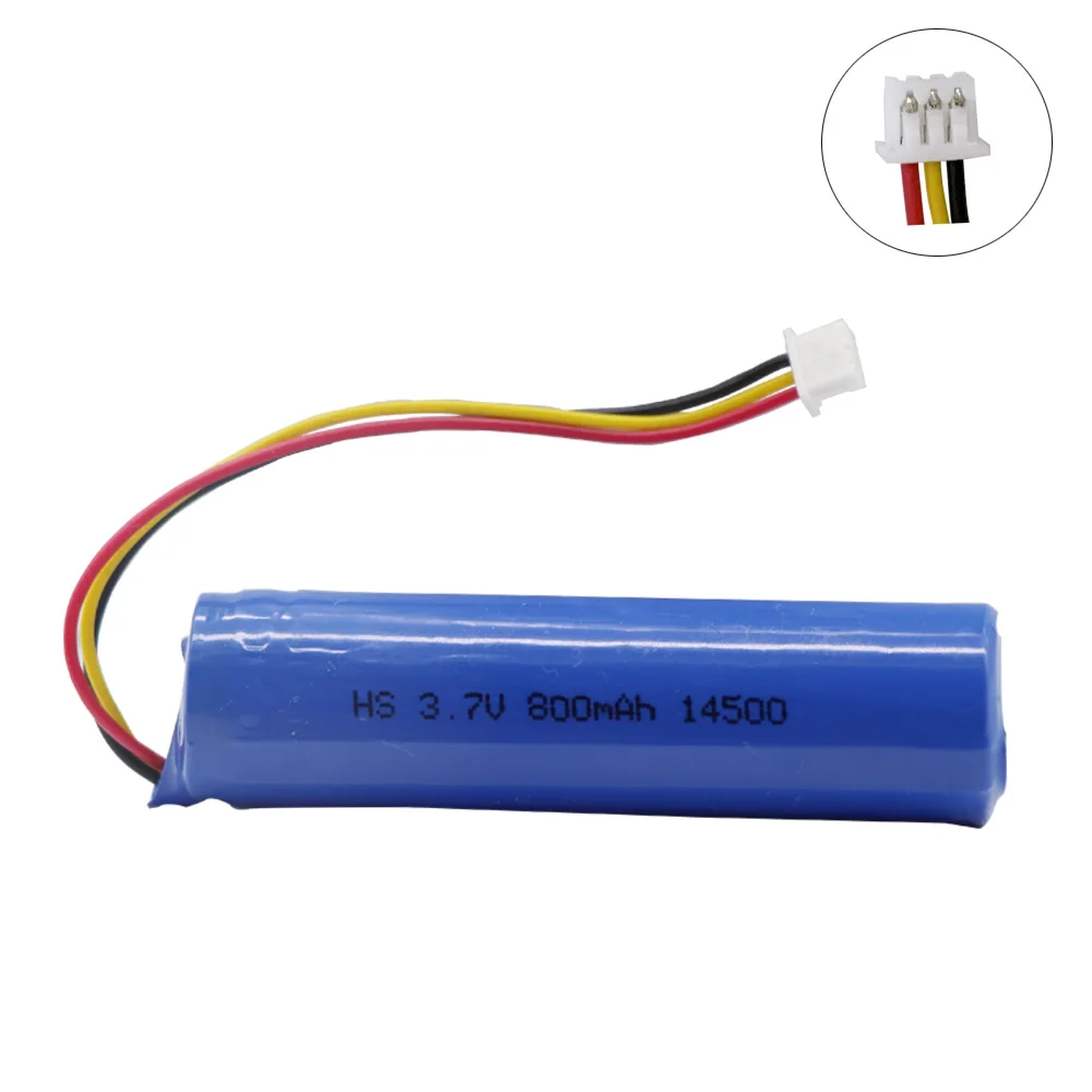 3.7V 800mah 14500 bateria litowa do zdalnie sterowanych zabawek samochody łodzie helikopter akcesoria do pistoletów 3.7 V bateria litowo-jonowa hurtowo