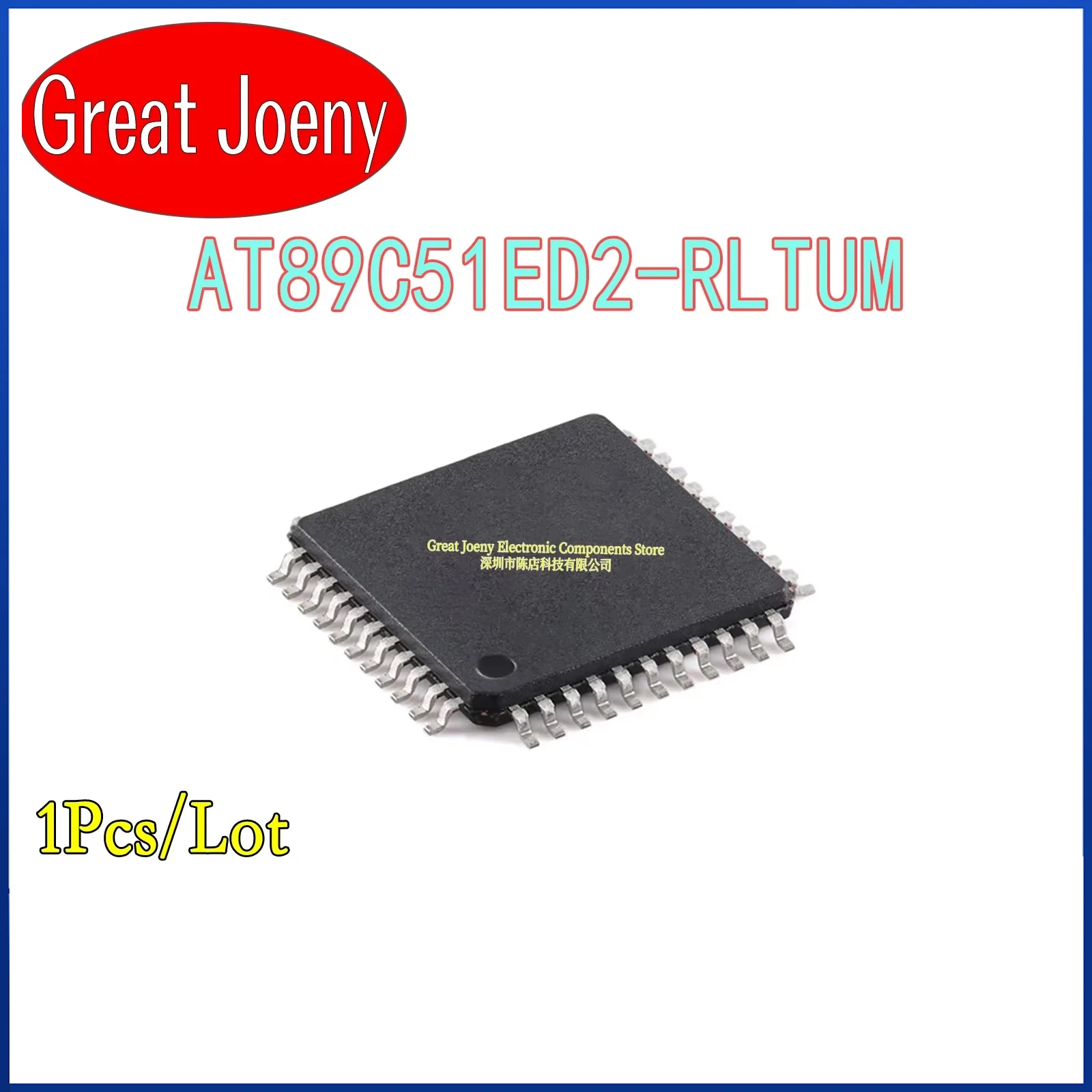 100% New Original AT89C51ED2-UM AT89C51ED2-RLTUM AT89C51ED2 IC MCU Chipset VQFP-44 Bulk Best Price