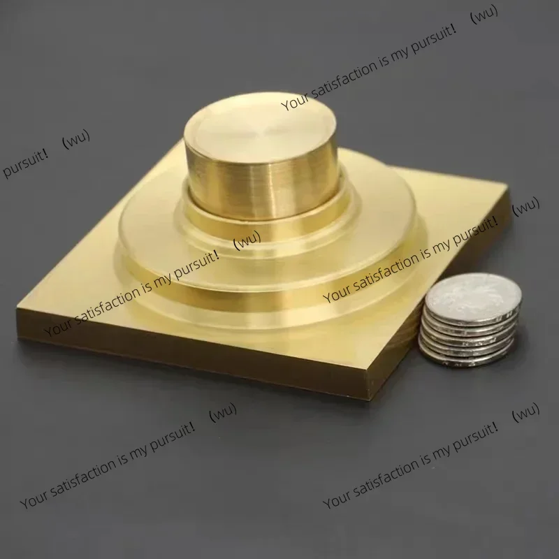 10*10cm Golden Floor Drain  Brass Prevention Odor Thickening Drain Shower Bathroom Drainage Balcony Washing Machine Floor Drain