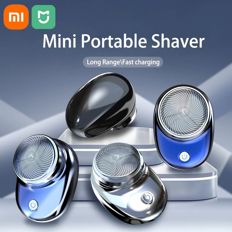 Xiaomi-Afeitadora eléctrica MIJIA, Mini máquina de afeitar de viaje de bolsillo, portátil, inalámbrica, desmontable, recortadora de barba Facial