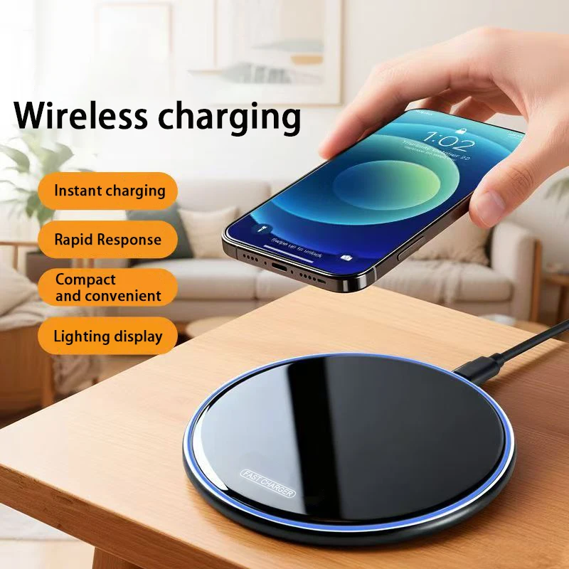 Portable 30W wireless charger, fast charging station compatible with Phone 17/16/15/14/13/12 Pro Max, 8 Mini, Samsung and Xiaomi view 5