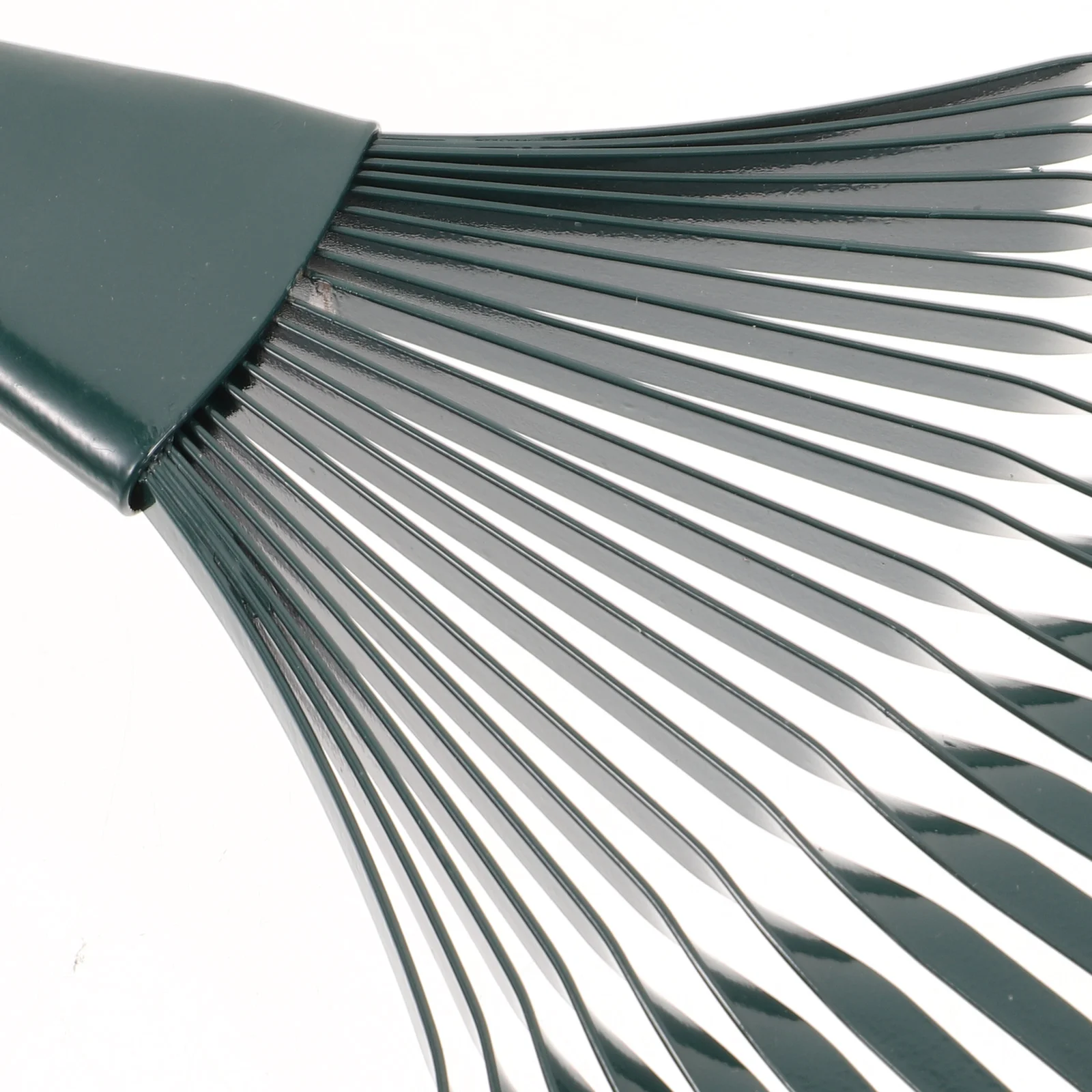 

Wire Small Garden Rake Green 22 Teeth Flat Steel Wire Rake Head Ergonomic H Durable Material Gardening L scaping Yard Work