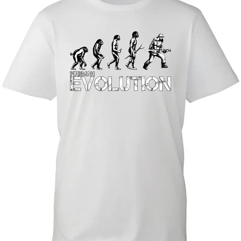 Fireman Evolution T Shirt Firefighter Fire Brigade Service Workwear Social Worker