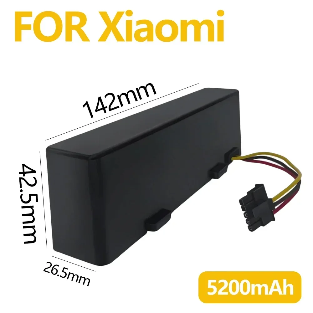 Nieuwe 14.8V 5200mAh 18650 4S1P Veegmachine Batterij voor Xiaomi Robot Vacuüm-Mop P Vegen Dweilen Robot STYTJ02YM Li-Ion Batterij
