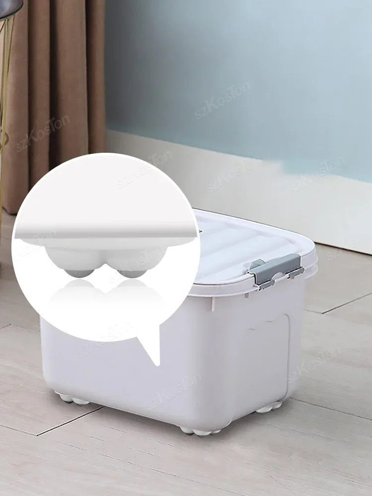 4Pcs Non Punching Adhesive Furniture Ball Universal Pulley Household Mobile Base Accessories Trash Can Bottom Small Wheel