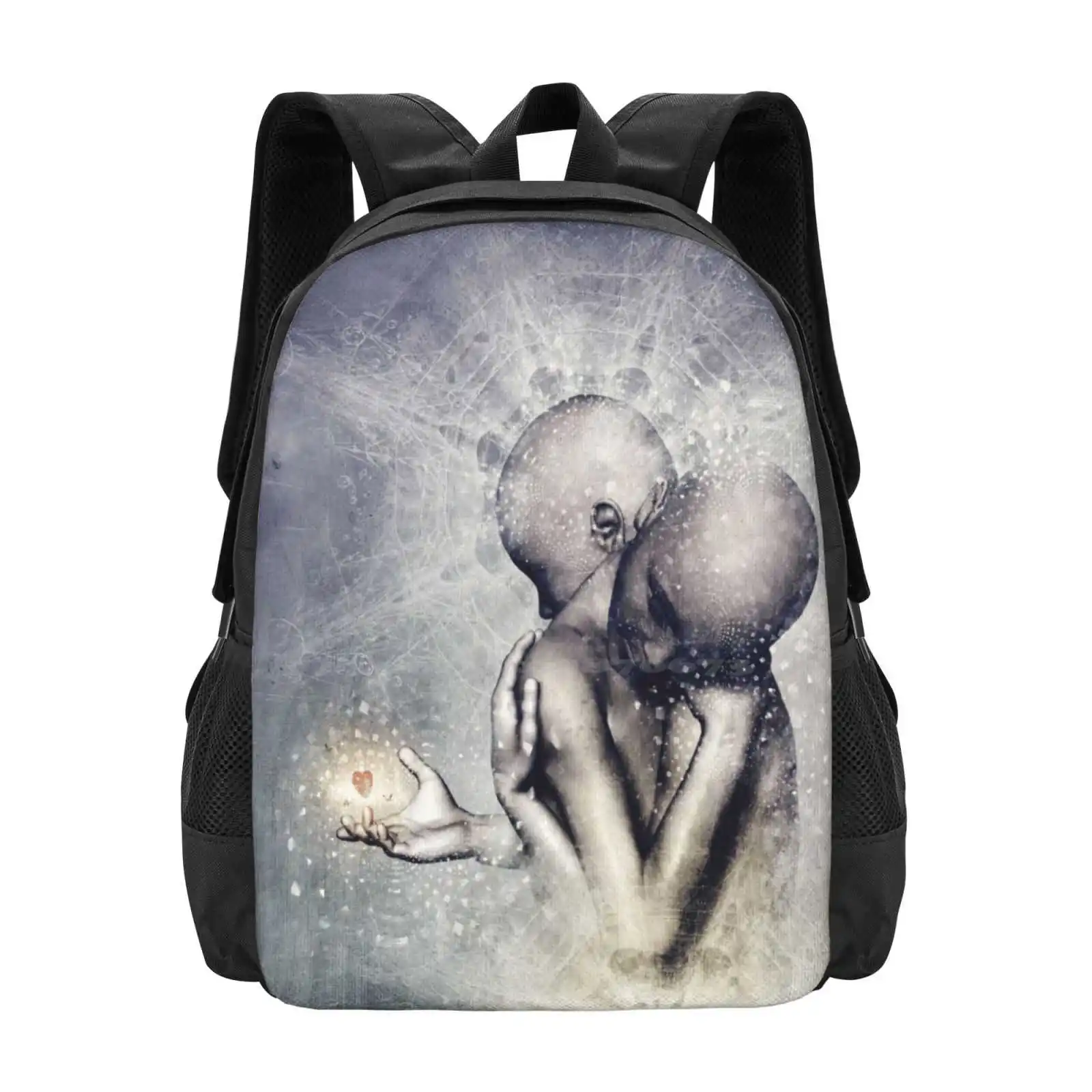 Souvenirs We Never Lose Hot Sale Backpack Fashion Bags Love Surreal Space Photoshop Patterns Romance Romantic Uni Poser Utas