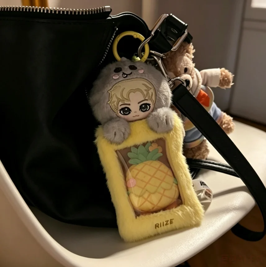 POPMART RIIZE Fluffy Club Series Card Holder Mystery Blind Box Unpack Surprise Adorable Doll Anime Desktop Set Gift