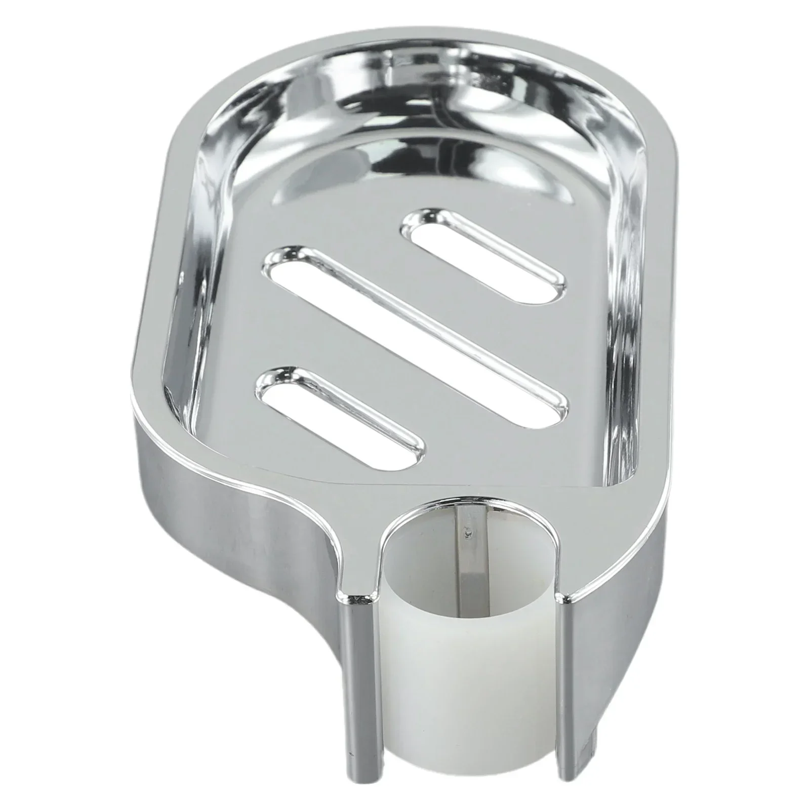 25mm Plastic Shower Rail Soap Dish Box Soap Holder Soap Pallet Shower Rod Slide Bar ABS Chrome For Sliding Bar Bathroom Tray