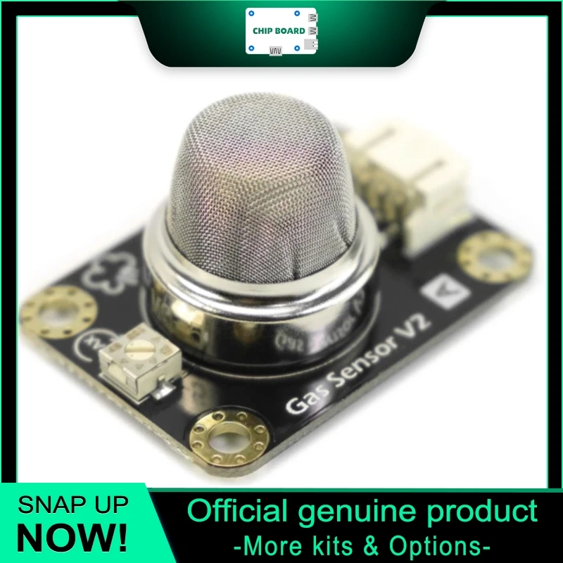 

DFRobot Gravity MQ5 Gas Sensor Board, LPG/Natural Gas/Propane 200-10000ppm Detection, Analog Signal Adjustable Arduino