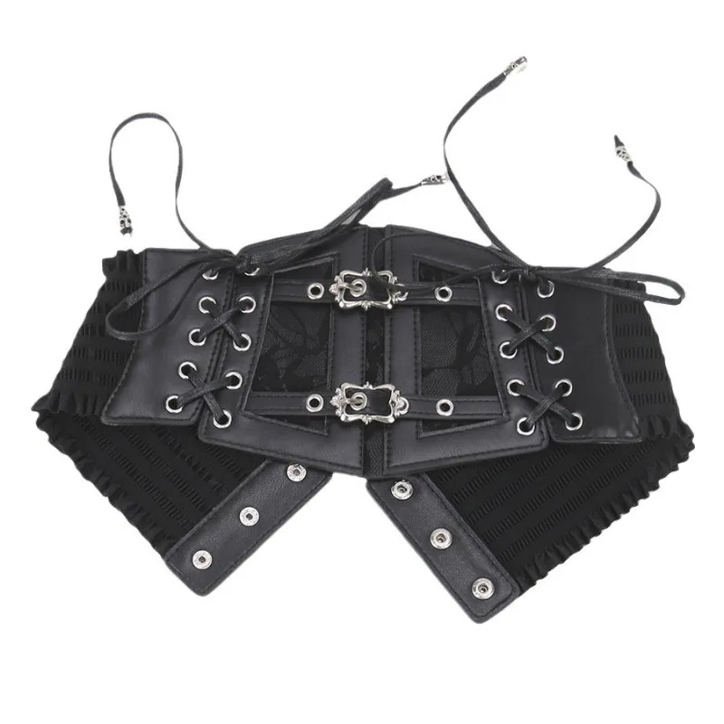 الدانتيل مطاطا الرجعية دبوس مشبك السيدات Cummerbunds حزام التعادل حبل واسعة أحزمة متعددة الحجم للنساء على قميص فستان حزام مشد