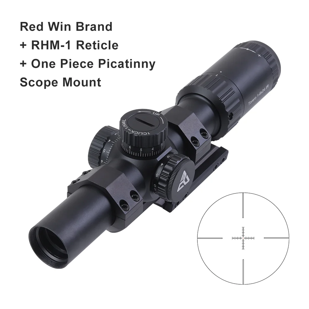 กล้องเล็งปืนไรเฟิล Red Win Torero 1-6x24IR - SFP, ปรับได้ 1/5 มิล