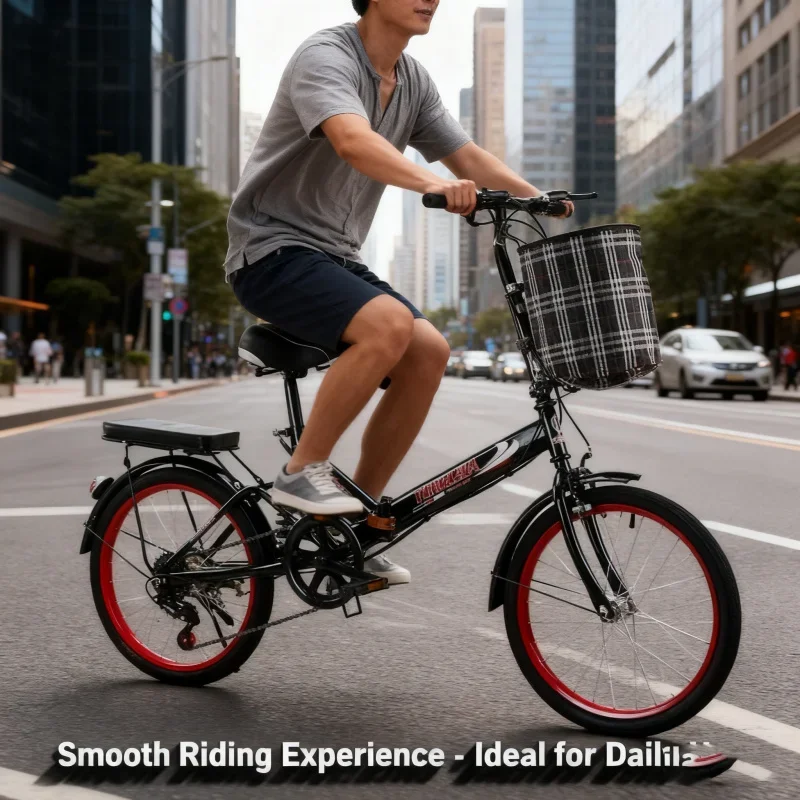 

Deluxe Edition Black Folding Bicycle Belt Drive 201-inch Variable Speed with Shock Absorption - Factory Direct Supply