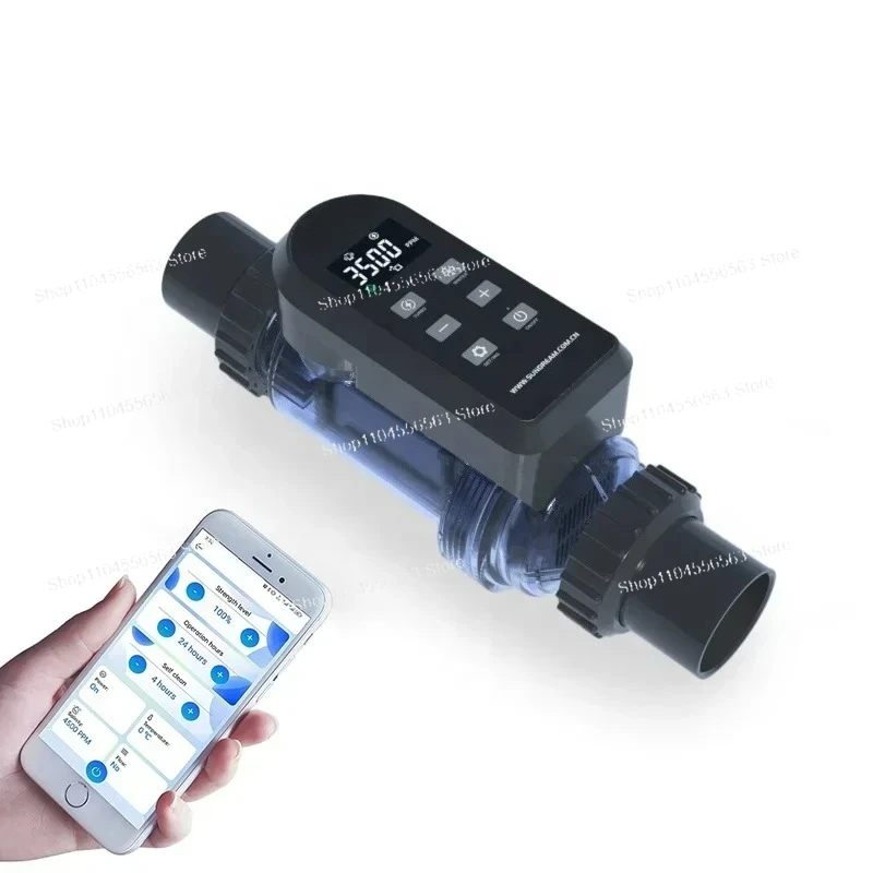 

20-50g Pool Salt Chlorination System - Automatic Chlorine-Producing Swimming Pool Electrolyser