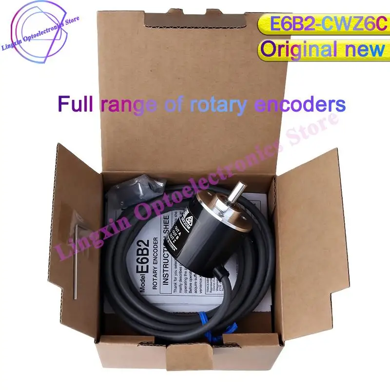 Free shipping E6B2-CWZ6C Encoder 20 30 40 60 100 200 360 400 500 600 1000 1024 1800 2000 2500P/R 5-24v E6B2CWZ6C Rotary Encoder