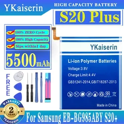 YKaiserin EB-BG985ABY 5500mAh Replacement Battery For Samsung Galaxy S20 Plus S20+ S20Plus High Capacity Battery +Track Code