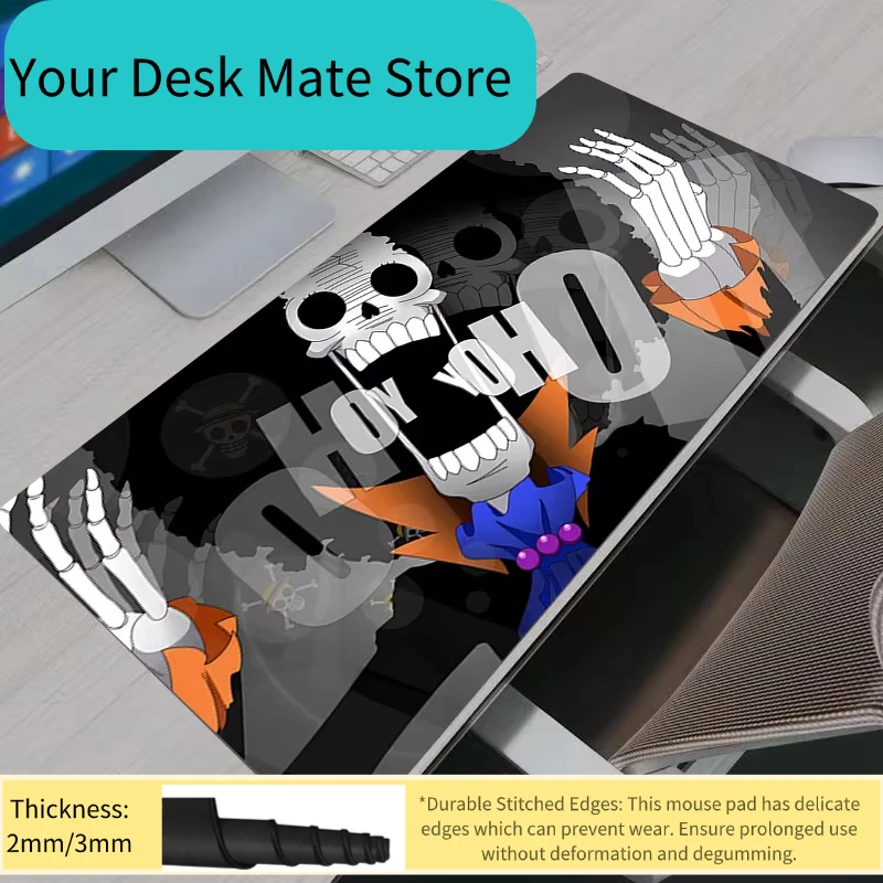 

Игровой коврик для мыши Brook Gaming, HD-коврик для мыши XXL для дома и офиса, цельный, нескользящий, для клавиатуры и мыши, крутой дизайн