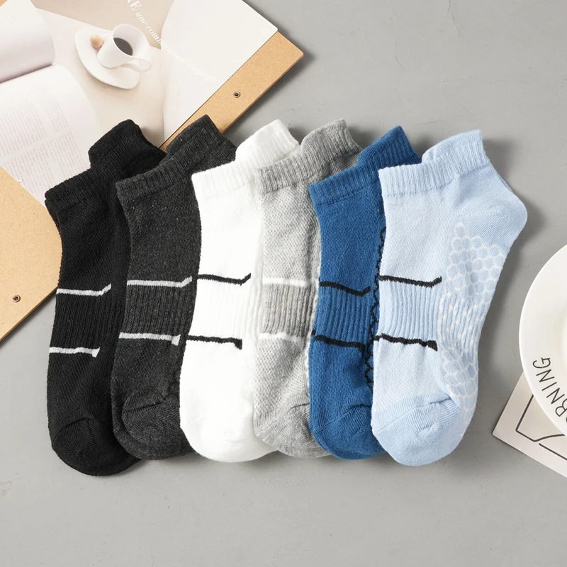 3 Pairs/Sets Men's Summer Thin Short Socks Comfortable Breathable Mesh Sports Socks Versatile Casual Socks