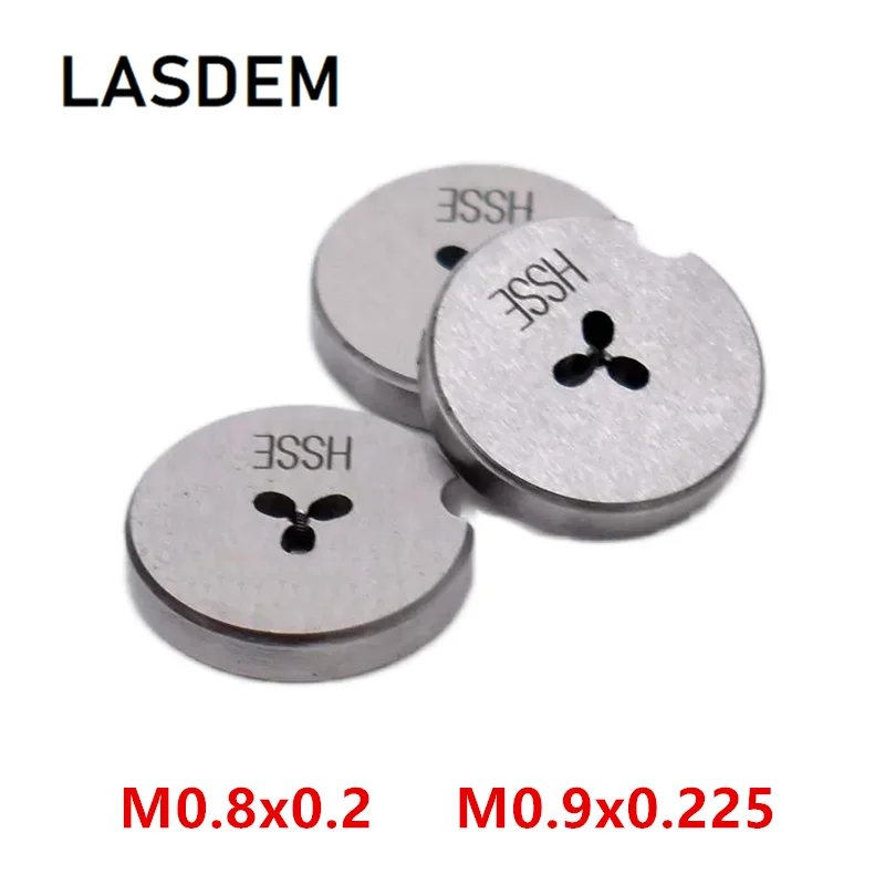 M0.8x0.20 M0.9x0.225 Threading Die Tap M0.8 M0.9 Non Adjustable Thread Rolling Dies Screw Taps for Watch Repair