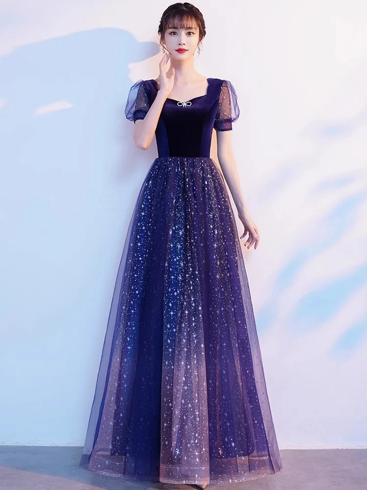 

EлегантноеWomen's adually ColoredLong Evening DrPerfect for Stage PerformancesChurch Choir ConcertsParOr Wedding