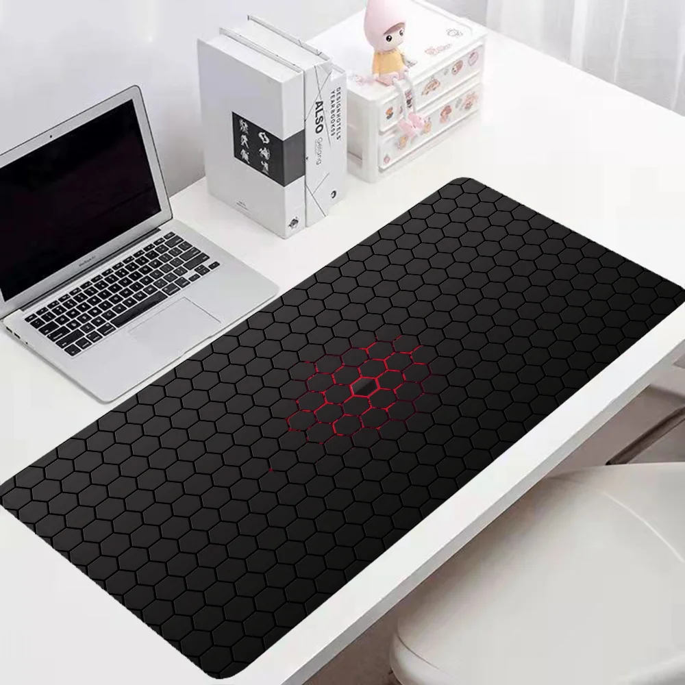 Geometric Setup Gaming Accessories Desk Mat Large Mouse Pad 900x400 Pc Gamer Desktops Mousepad Mats Keyboard Extended Xxl Office