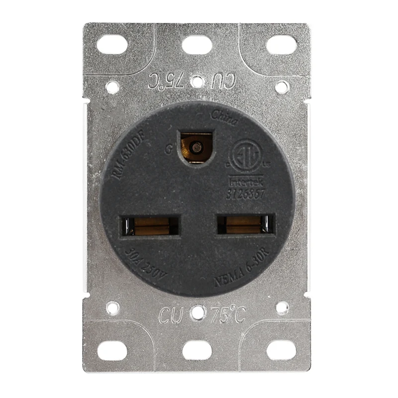 250V 30A AC NEMA6-30R US Generator Power Outlet Inline Wire Connector American Panel Receptacle Anti-off Industrial Power Socket