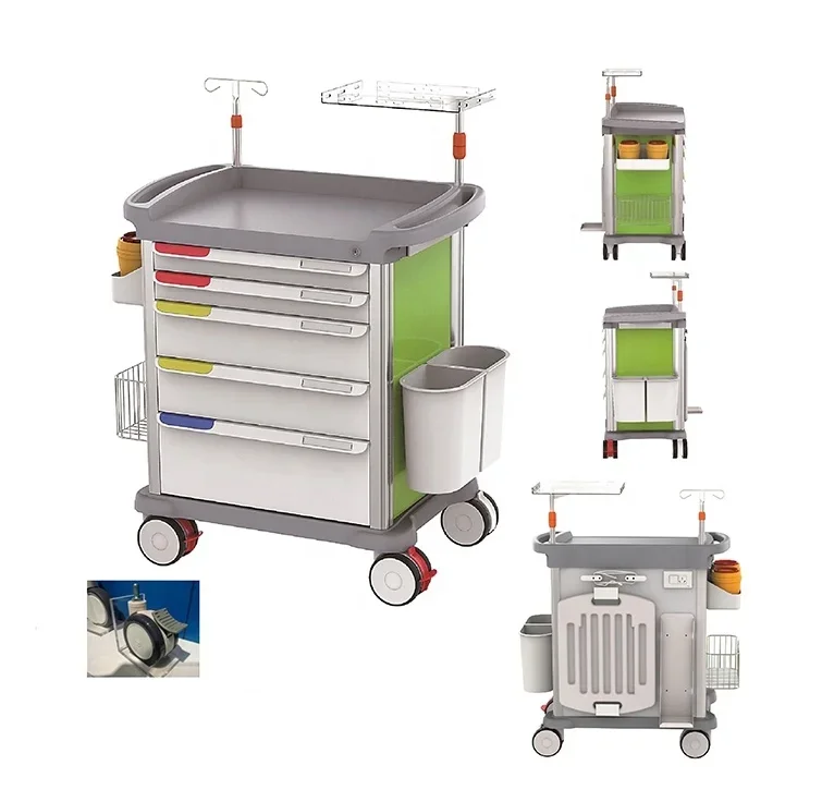 2025.4 Hospital Medical Emergency Crash Medicine Trolley Price