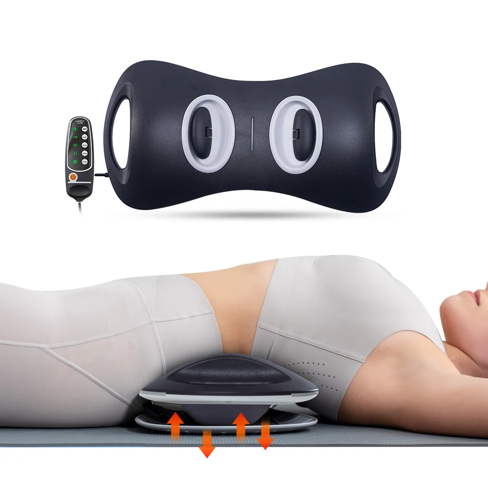 

Alphay Professional Auto Lumbar Massage Device Relaxing Lower Back Stretch Machine Vibration Auto Stress Relief Back Massager