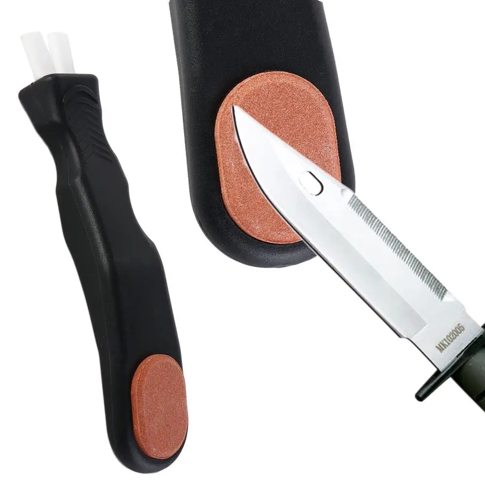 ポータブルシャープホワイトサンドストーンシャープナー、高速アイススケートアクセサリー、取り外し可能なライト、冬