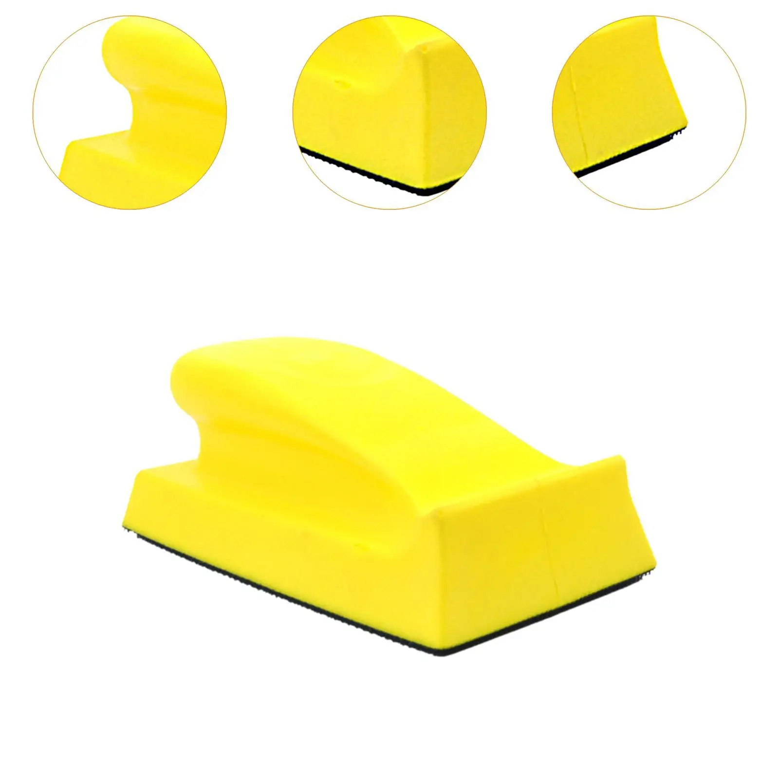 Hand Sanding Block Ergonomic Grip Polishing Pad for Car Crafts Home Arts