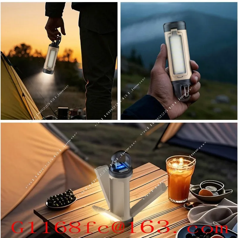 LED Three Leaf Folding Charging Portable Hook Multi Functional Camping Tent Light Part