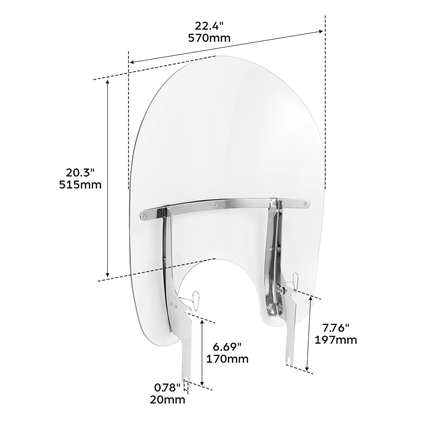 Motorcycle Front Windshield Windscreen Bracket Kits For Harley Touring Road King FLHR 1994-2022 CVO Classic Custom Special EFI