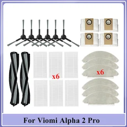 Accessories For Viomi Alpha 2 Pro / V5 Pro / V-RVCLM27B / V-RVCLM40B Vacuum Cleaner Replacement Main Side Brush Filter Mop Parts