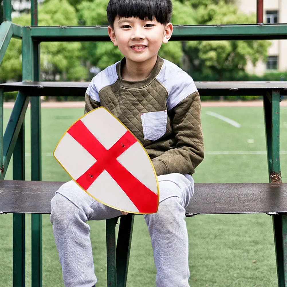 2 uds plástico pequeño divertido Cosplay niños suministros de fiesta de entrenamiento plástico divertido escudo juguete escudo para niños 8-12