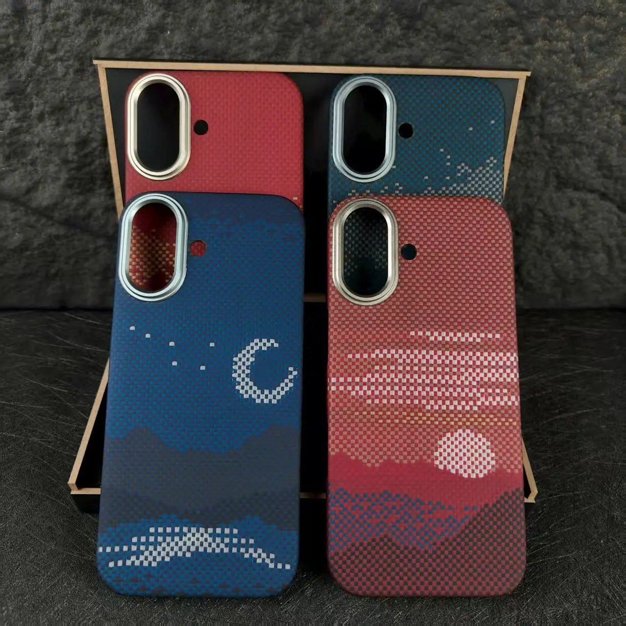 Real Aramid Caron Fiber Business Phone Case for MagSafe Magnetic for iPhone 17 Ultra-thin Lightweight Cover for Apple 17