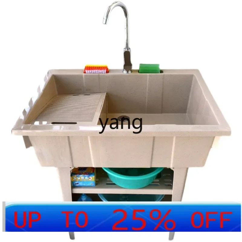 lmm Laundry Sink with Reverse Laundry Desk Balcony Bathroom Cabinet Sink Laundry Sink