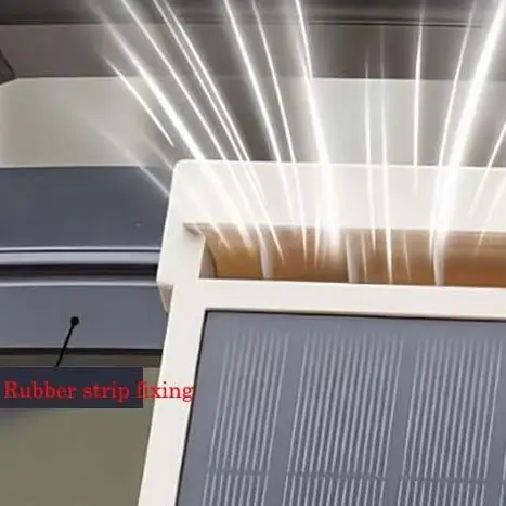 ABS Solar Powered Car For-Exhaust Fan Radiator Ventilator For Vehicle Cabin Cooling Quiet Powerful Ventilation Exhaust-Fan