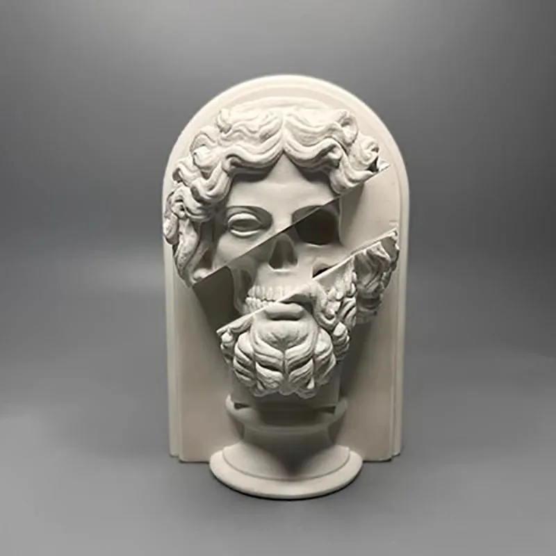 

European Style Retro Roman Mythology Plaster Statue, Creative Sculpture, Advanced Art Decoration, Zeus