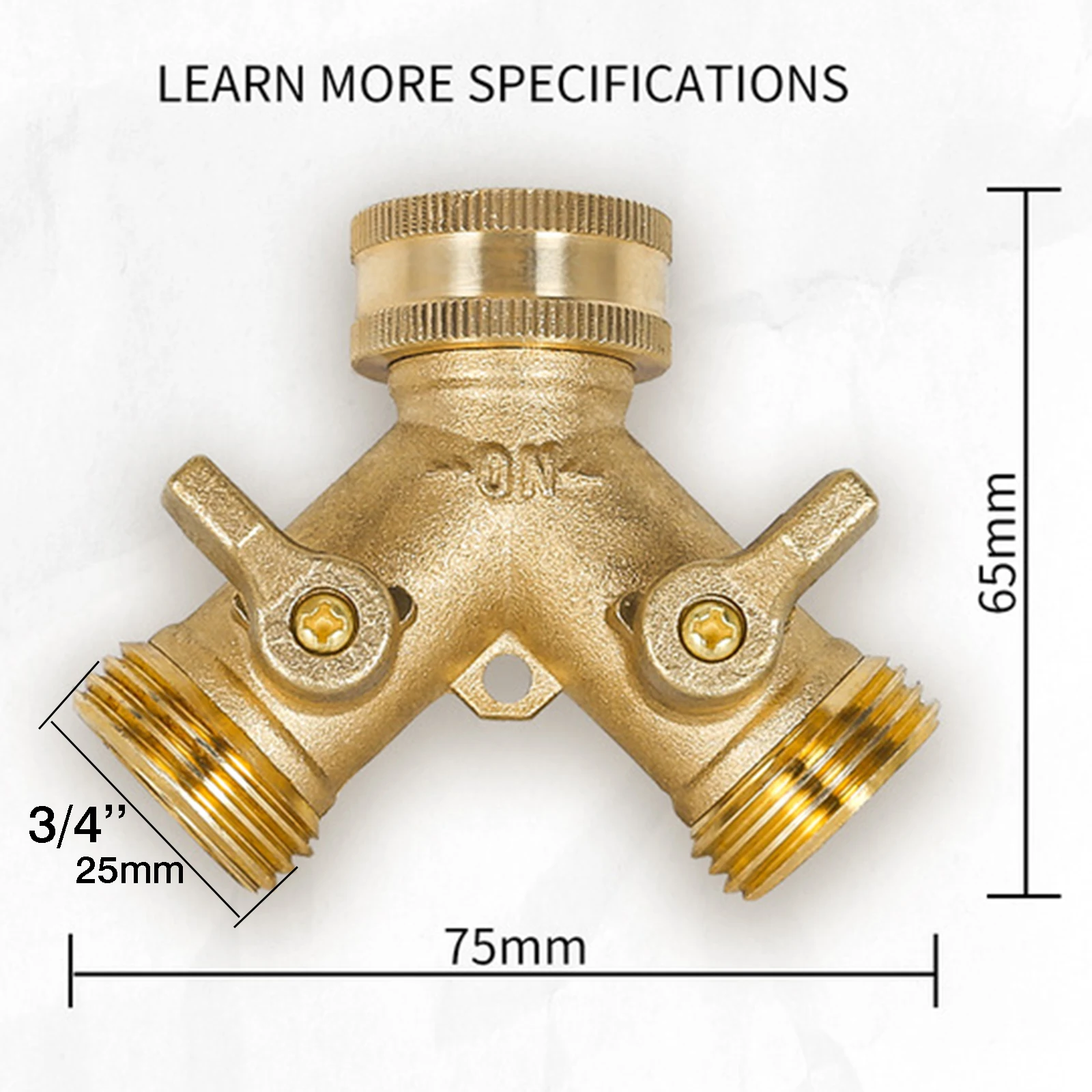 Brass Faucet Tap Connector Mixer Hose Adaptor Quick Connecter 3/4‘’ Copper Hose Coupling Adapter Garden Watering Fittings Tool