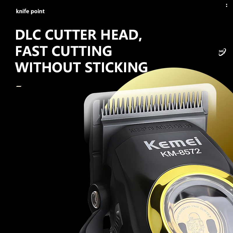 Kemei 8572 Hair Cutting Machine Full Set High Quality Hair Clippers Professioal 10000 Rpm Original Clippers And Trimmers Set