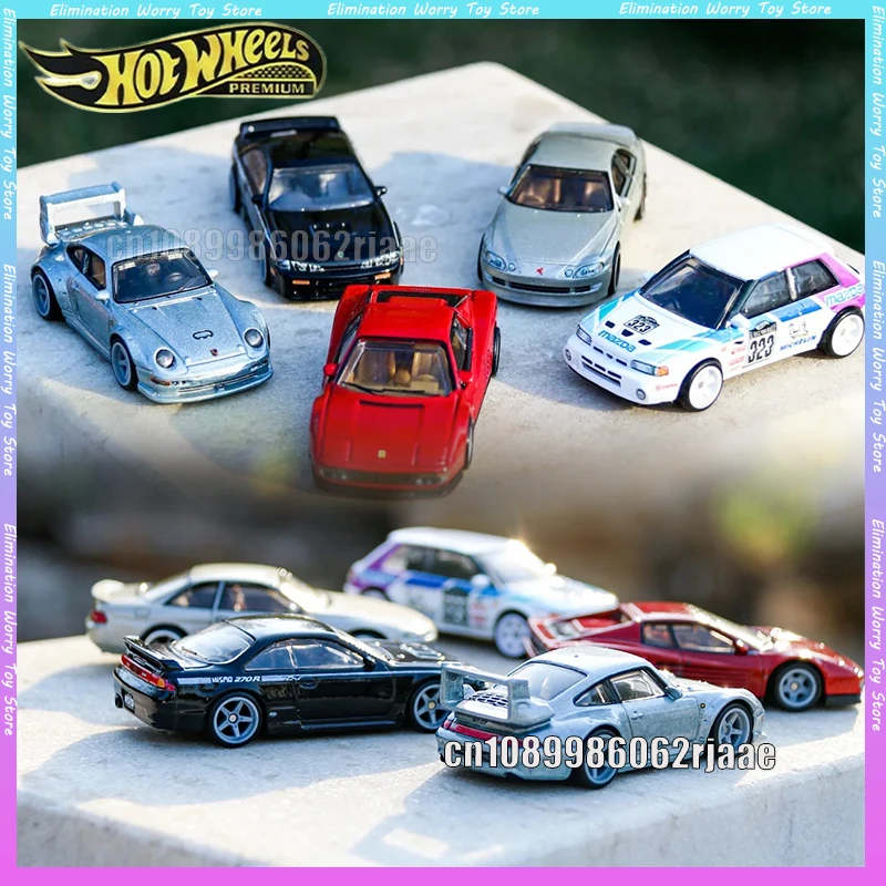 Hot Wheels Premium 2026 FPY86-S, Modelo de Auto Clásico Moderno, Toyota, Ferrari Testarossa, Porsche 993 Gt2, Mazda, Escala 1:64, Coleccionable