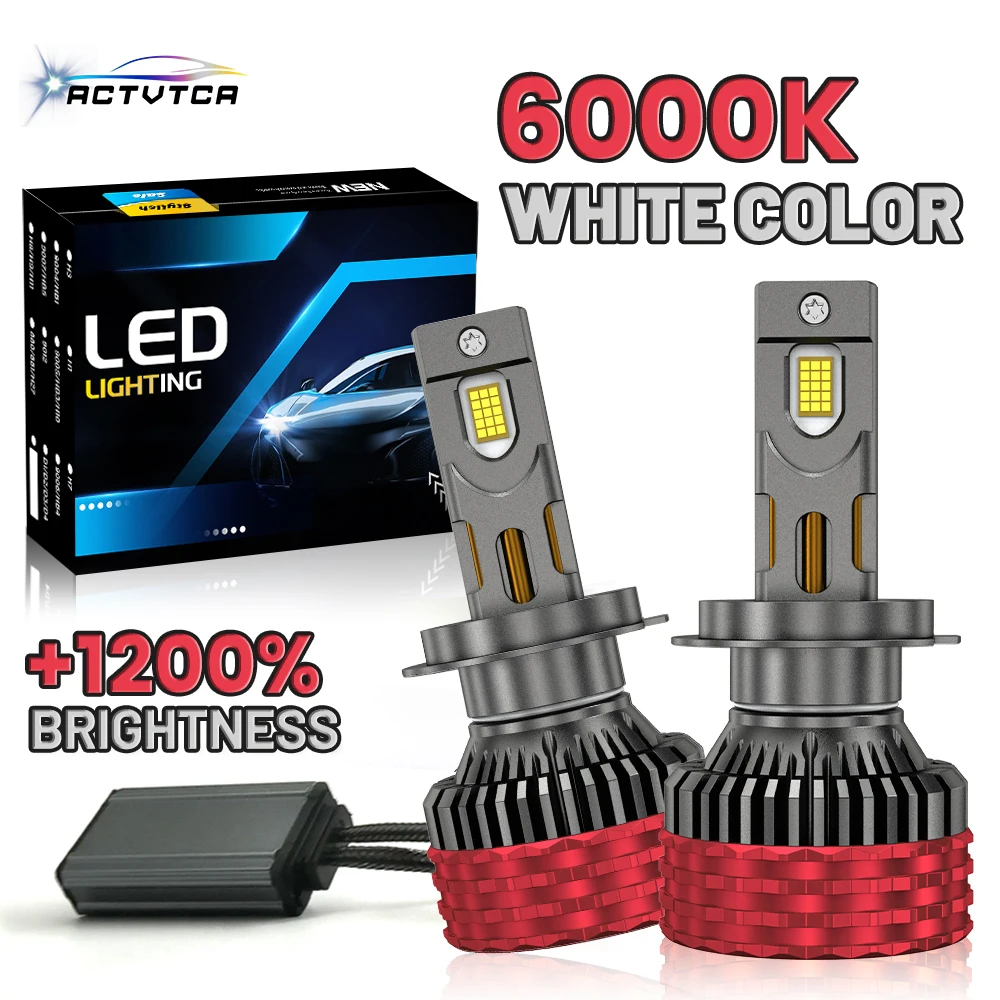 

4200000LM 3800W H4 H7 H11 LED CANbus Высокая мощность H1 H8 9005 9006 HB3 HB4 9012 HIR2 Светодиодная фара Turbo Auto FogLamp 6000K