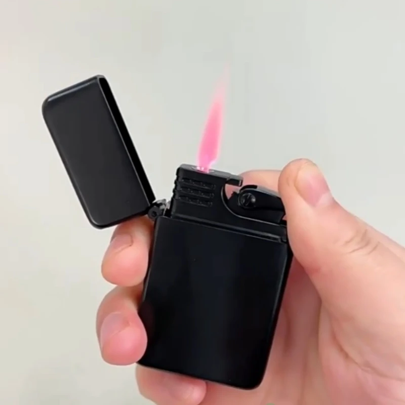 

Creative Red Flame Turbo Jet Gas Lighter Metal Windproof Cigarette Lighter Cigarette Accessories Men's Gift