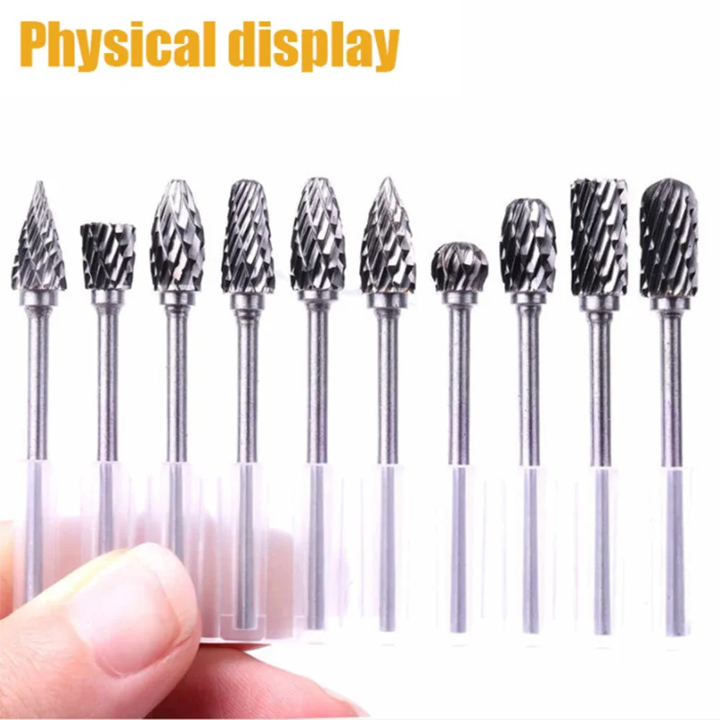 10Pcs Nail Drill Bit Manicure Set Professional Nail File Electric Milling Cutters For Pedicure Gel Nail Polish Accessories Tools