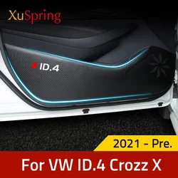 Car Door Anti-dirty Anti-kick Protective Mat Pad Cushion Sticker Garnish For VW ID.4 ID4 ID.6 ID6 X PRO GTX Crozz 2021 2022 2023