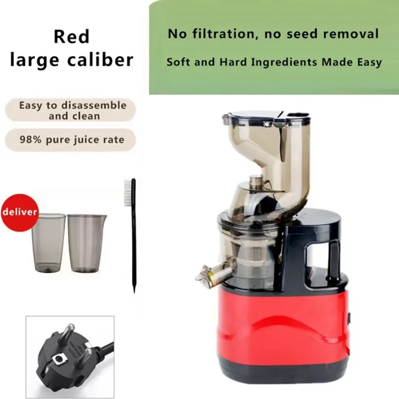 【KITCHEN GADGET】EU Plug Large Diameter Juicer- Quiet, Efficient& Durable For Home And Commercial Use