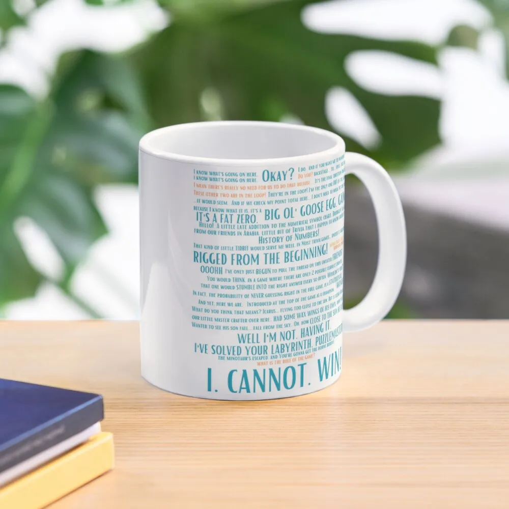 I Cannot Win Classic  Mug Printed Simple Coffee Photo Drinkware Tea Design Cup Handle Round Gifts Image Picture